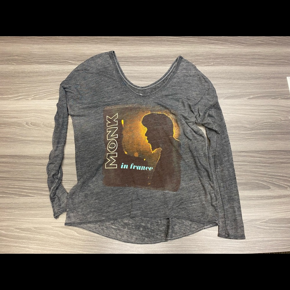 CHASER brand XS Thelonious Monk jazz shirt raglan